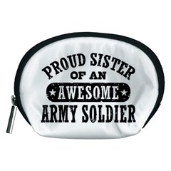 Proud Army Soldier Sister Accessory Pouch (medium) by Bigfootshirtshop