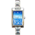 CLOUDS Rectangle Italian Charm Watches