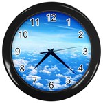 CLOUDS Wall Clocks (Black)