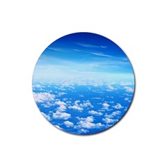 Clouds Rubber Round Coaster (4 Pack)  by trendistuff