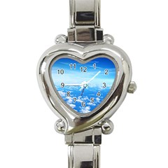 Clouds Heart Italian Charm Watch