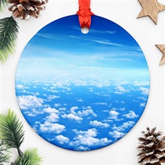 Clouds Round Ornament (two Sides) 