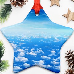 Clouds Star Ornament (two Sides) 