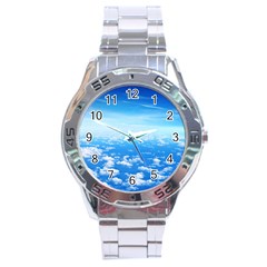 Clouds Stainless Steel Men s Watch by trendistuff