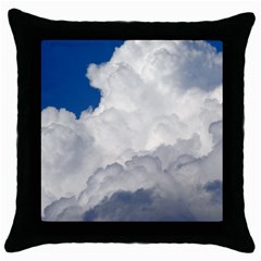 Big Fluffy Cloud Throw Pillow Cases (black) by trendistuff