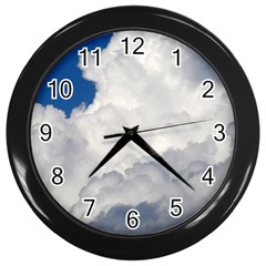 Big Fluffy Cloud Wall Clocks (black)