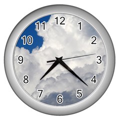 Big Fluffy Cloud Wall Clocks (silver) 