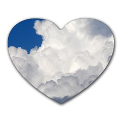 Big Fluffy Cloud Heart Mousepads by trendistuff