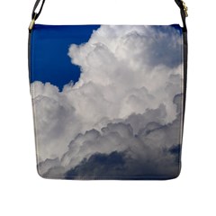 Big Fluffy Cloud Flap Messenger Bag (l)  by trendistuff