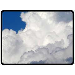 Big Fluffy Cloud Double Sided Fleece Blanket (large) 