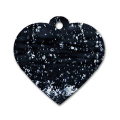 Autumn Rain Dog Tag Heart (one Side)