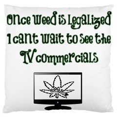 Weed Commercials Large Cushion Cases (one Side) 