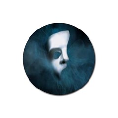 Phantom Mask Rubber Coaster (round)  by girlwhowaitedfanstore