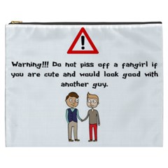 Warning! Fangirl Cosmetic Bag (xxxl)  by girlwhowaitedfanstore