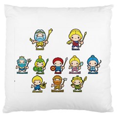 Kiddie Greek Gods Large Flano Cushion Cases (one Side) 