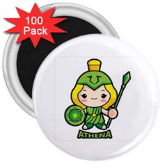 Kiddie Athena 3  Magnets (100 Pack)