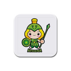 Kiddie Athena Rubber Square Coaster (4 Pack)  by girlwhowaitedfanstore