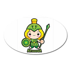 Kiddie Athena Oval Magnet by girlwhowaitedfanstore