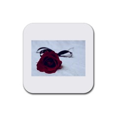 Phantom Rose Rubber Coaster (square)  by girlwhowaitedfanstore