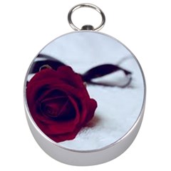 Phantom Rose Silver Compasses by girlwhowaitedfanstore