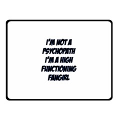 High Functioning Fangirl Fleece Blanket (small)