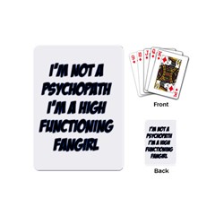 High Functioning Fangirl Playing Cards (mini)  by girlwhowaitedfanstore