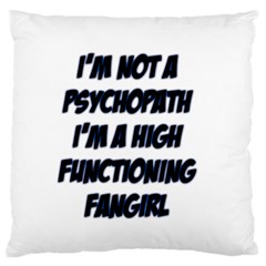 High Functioning Fangirl Standard Flano Cushion Cases (one Side) 