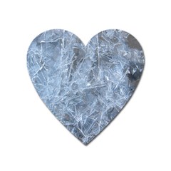 Watery Ice Sheets Heart Magnet