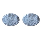 WATERY ICE SHEETS Cufflinks (Oval) Front(Pair)