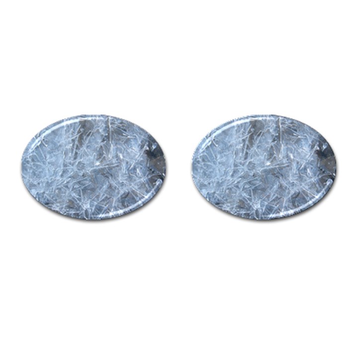 WATERY ICE SHEETS Cufflinks (Oval)