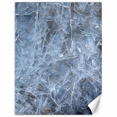 Watery Ice Sheets Canvas 12  X 16  