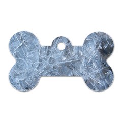 Watery Ice Sheets Dog Tag Bone (two Sides) by trendistuff