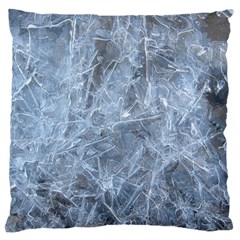 Watery Ice Sheets Large Cushion Cases (one Side)  by trendistuff