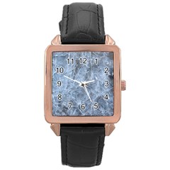 Watery Ice Sheets Rose Gold Watches