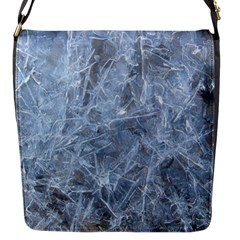 Watery Ice Sheets Flap Messenger Bag (s) by trendistuff