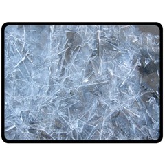 Watery Ice Sheets Double Sided Fleece Blanket (large) 