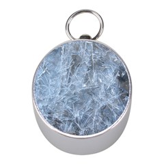 Watery Ice Sheets Mini Silver Compasses