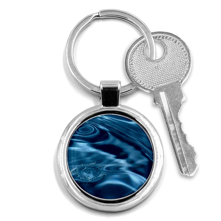 WATER RIPPLES 1 Key Chains (Round) 