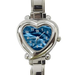 Water Ripples 1 Heart Italian Charm Watch