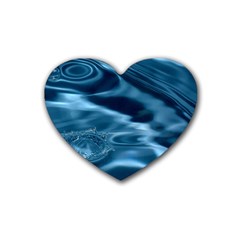 Water Ripples 1 Heart Coaster (4 Pack)  by trendistuff