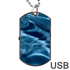 Water Ripples 1 Dog Tag Usb Flash (two Sides) 