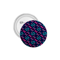 Pink And Blue Shapes Pattern 1 75  Button