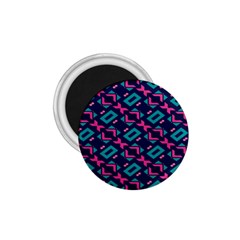 Pink And Blue Shapes Pattern 1 75  Magnet