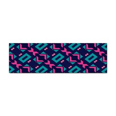 Pink And Blue Shapes Pattern Sticker Bumper (100 Pack)