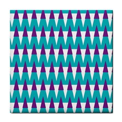 Peaks Pattern Tile Coaster by LalyLauraFLM