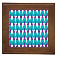 Peaks Pattern Framed Tile