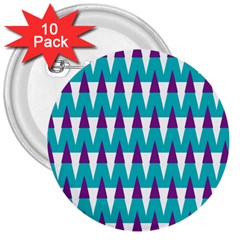 Peaks Pattern 3  Button (10 Pack) by LalyLauraFLM