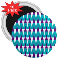 Peaks Pattern 3  Magnet (10 Pack)