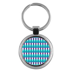 Peaks Pattern Key Chain (round) by LalyLauraFLM