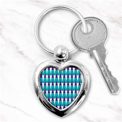 Peaks Pattern Key Chain (heart)